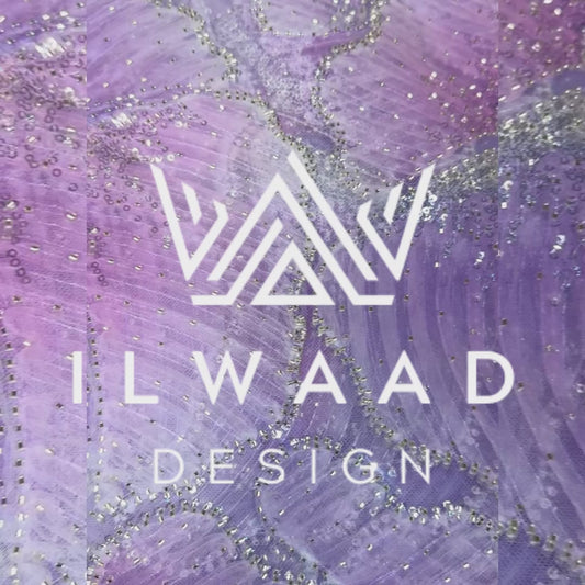 LINA (Lace Dirac) - LAVENDER MULTI COLOR